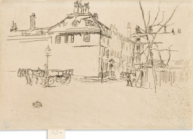 JAMES A. M. WHISTLER (1834 - 1903) The Temple.