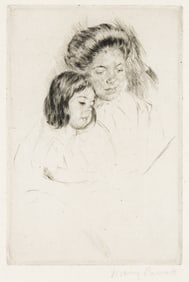 MARY CASSATT (1844 - 1926) The Picture Book (No. 1).