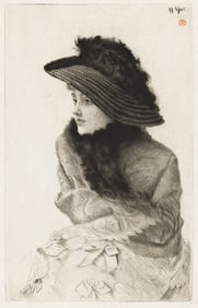 JAMES JACQUES TISSOT (1836 - 1902) Portrait de M.N.