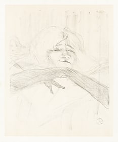 HENRI TOULOUSE-LAUTREC (1864 - 1901) Yvette Guilbert, Linger, Longer, Loo.