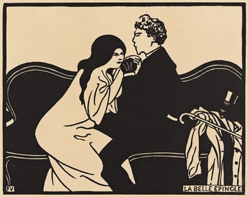 FÉLIX VALLOTTON (1865 - 1925) La Belle Épingle.