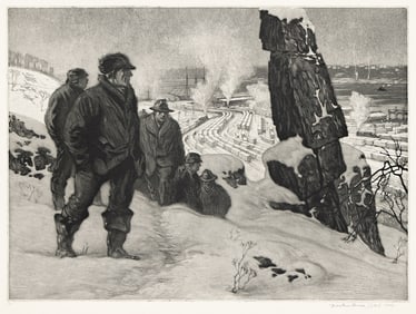 MARTIN LEWIS (1881 - 1962) Above the Yards, Weehawken.
