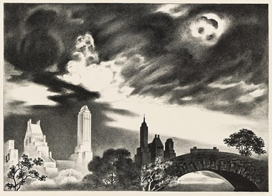 LOUIS LOZOWICK (1892 - 1973) Angry Skies.