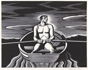 ROCKWELL KENT (1882 - 1971) Oarsman.