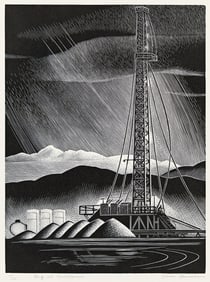 PAUL LANDACRE (1893 - 1963) Rig at Willows.