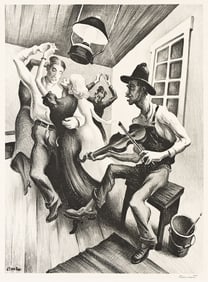 THOMAS HART BENTON (1889 - 1975) I Got a Gal on Sourwood Mountain.