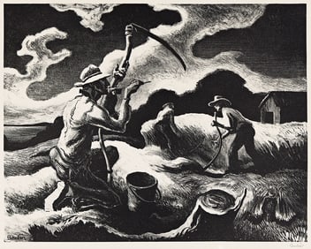 THOMAS HART BENTON (1889 - 1975) Island Hay.