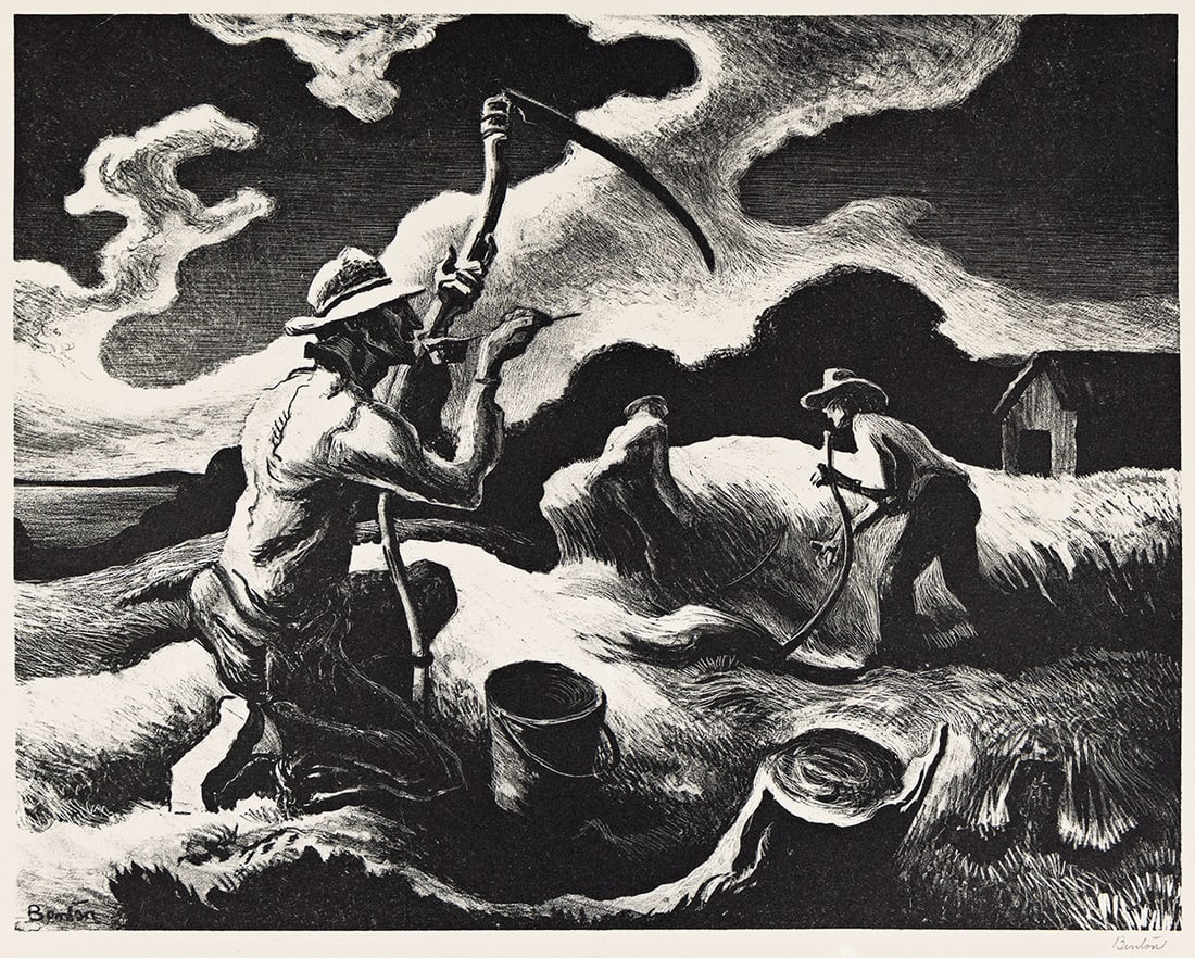THOMAS HART BENTON (1889 - 1975) Island Hay. (1 of 1)