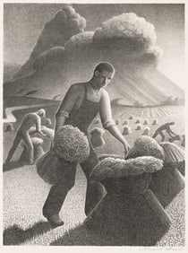 GRANT WOOD (1891 - 1942) Approaching Storm.