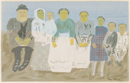 BEN SHAHN (1898- 1969) Immigrant Family.
