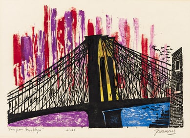 ANTONIO FRASCONI (1919 - 2013) View From Brooklyn.