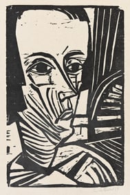 ERICH HECKEL (1883 - 1970) A.N. (Asta Nielsen).