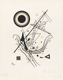 WASSILY KANDINSKY (1866 - 1944) Lithographie Blau.