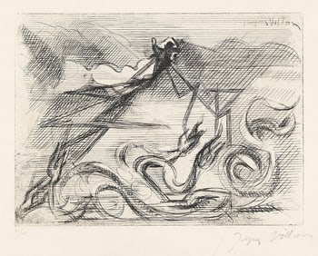 JACQUES VILLON (1875 - 1963) La Main Qui Châtie.