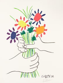PABLO PICASSO (AFTER) Bouquet de Fleurs.