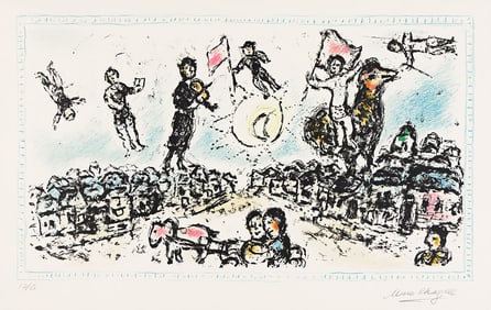 MARC CHAGALL (1887 - 1985) Célébration.