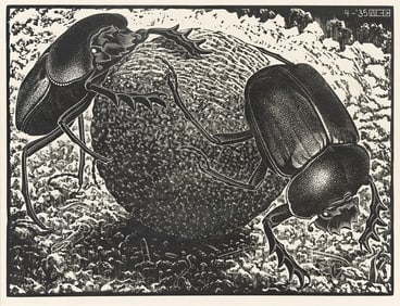 MAURITS C. ESCHER (1898 - 1972) Scarabs.