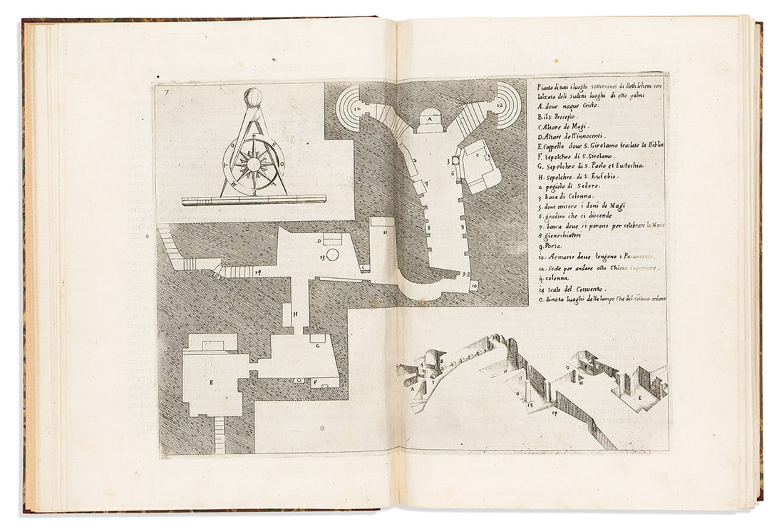 Amico, Bernardino (ca. 1596); illus. Jacques Callot (1592-1635) Trattato delle Piante e Immagini de: Amico, Bernardino (ca. 1596); illus. Jacques Callot (1592-1635) Trattato delle Piante e Immagini de Sacri Edifizi di Terra Santa Disegnate in Jerusalemme. Florence: Pietro Cecconcelli alle Stelle Medi
