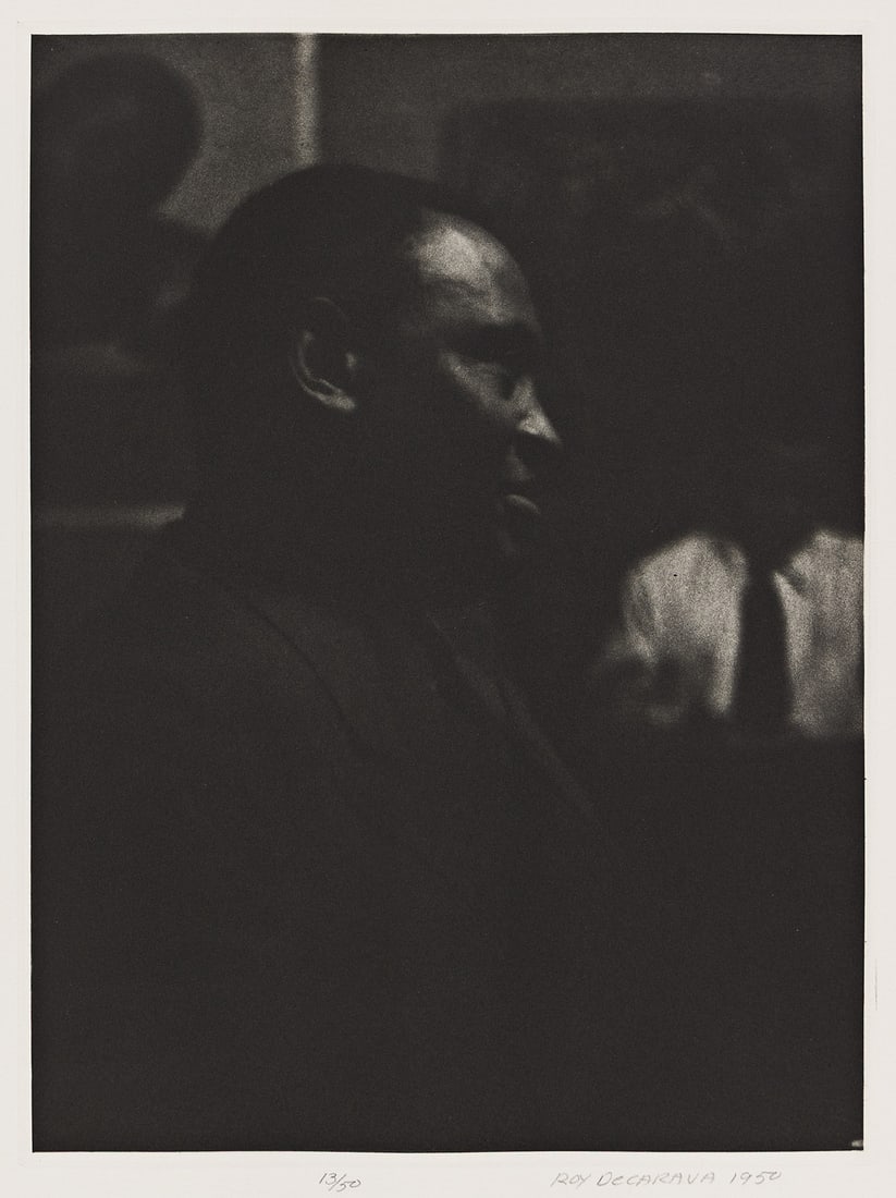 ROY DECARAVA (1919-2009) Portfolio entitled Roy DeCarava. 1950-79; printed 1991.: ROY DECARAVA (1919-2009) Portfolio entitled Roy DeCarava. 1950-79; printed 1991. With 11 (of 12) stunning, hand printed dust-grain photogravures made from DeCarava's poignant photographs, including ma