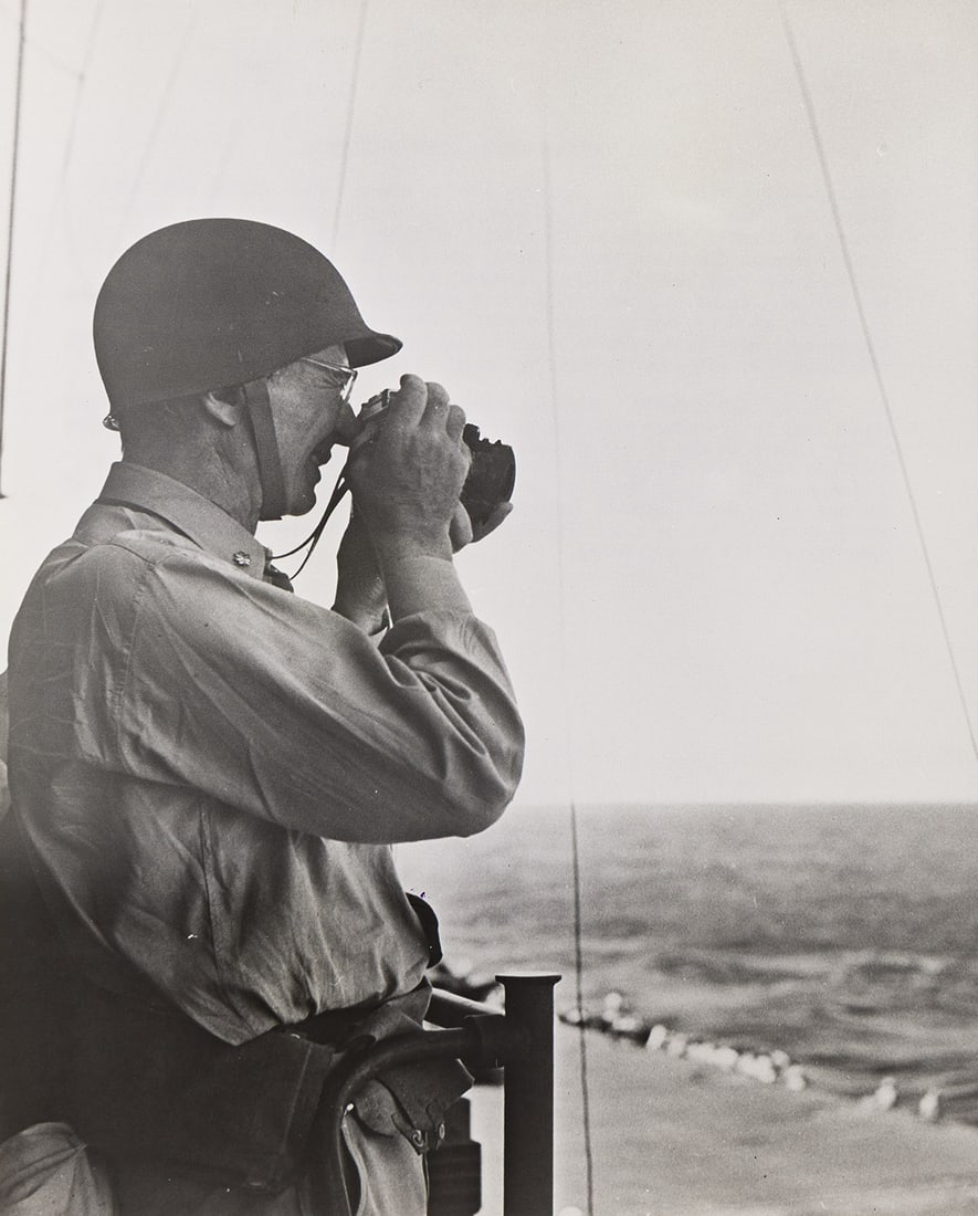 (WWII--PHOTOJOURNALISM) Portrait of photographer Edward Steichen, head of the special photographic (1 of 1)