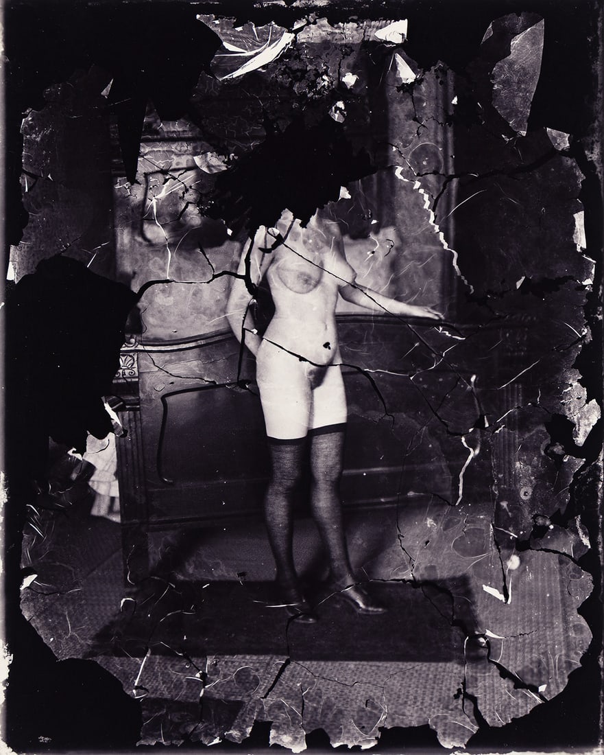 E.J. BELLOCQ (1873-1949) Storyville Portrait, New Orleans, plate 33. 1911-13; printed 1970s by Lee: E.J. BELLOCQ (1873-1949) Storyville Portrait, New Orleans, plate 33. 1911-13; printed 1970s by Lee Friedlander. Gold-toned printing-out paper print, the image measuring 10x8 inches (25.4x20.3 cm.), wi