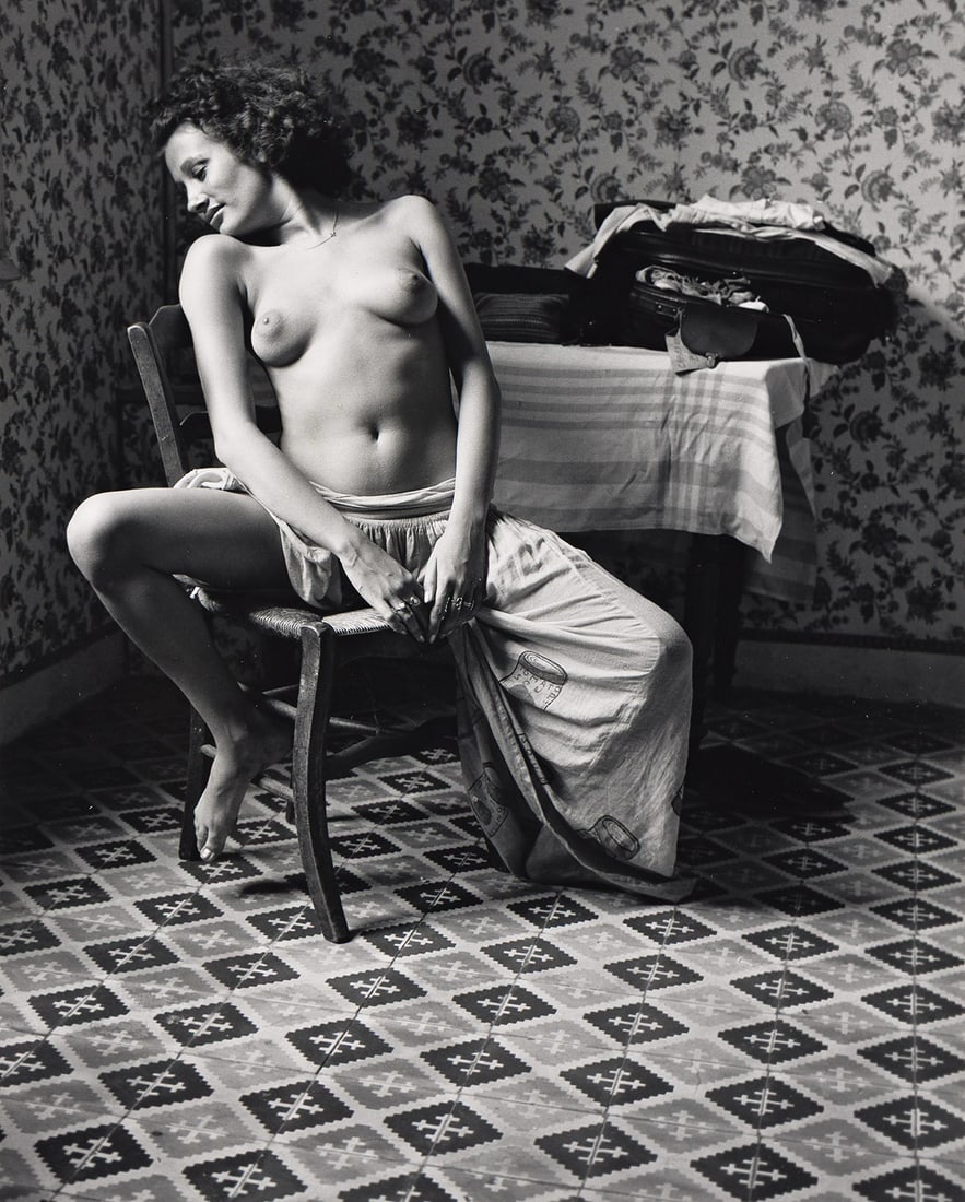 JACK WELPOTT (1923-2007) Sabine, Arles. 1973; printed circa 1980.: JACK WELPOTT (1923-2007) Sabine, Arles. 1973; printed circa 1980. Silver print, the image measuring 9⅞x7⅞ inches (25.1x20 cm.), the mount 20x16 inches (50.8x40.6 cm.), with Welpott's signa
