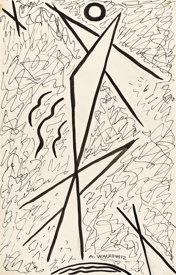 ABRAHAM WALKOWITZ (1878 - 1965, RUSSIAN/AMERICAN) Untitled Abstraction (Six works).
