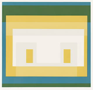 JOSEF ALBERS (1888 - 1976, AMERICAN/GERMAN) Variant II.: JOSEF ALBERS (1888 - 1976, AMERICAN/GERMAN) Variant II. Color screenprint on Rives BFK, 1966. 279x288 mm; 11x11⅜ inches, full margins. Signed, titled, dated and numbered "30-200" in pencil,