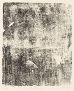 JEAN DUBUFFET (1901 - 1985, FRENCH) Mur aux Souvenirs.: JEAN DUBUFFET (1901 - 1985, FRENCH) Mur aux Souvenirs. Lithograph on Arches, 1958. 490x405 mm; 19¼x15⅞ inches, full margins. Artist's proof before the text, aside from the edition of 22.