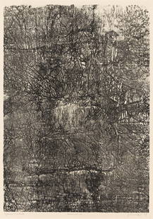 JEAN DUBUFFET (1901 - 1985, FRENCH) Innervation.: JEAN DUBUFFET (1901 - 1985, FRENCH) Innervation. Lithograph on Arches, 1959. 522x366 mm; 20½x14⅜ inches, full margins. Artist's proof before the text, aside from the edition of 22.