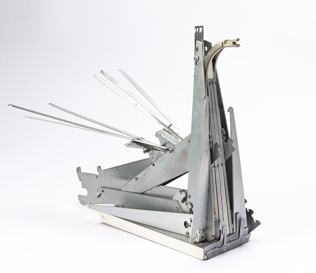 ESPHYR SLOBODKINA (1908 - 2002, RUSSIAN/AMERICAN) The Indomitable Bird of Stainless Virtue.: ESPHYR SLOBODKINA (1908 - 2002, RUSSIAN/AMERICAN) The Indomitable Bird of Stainless Virtue. Metal, wood, and wire assemblage, 1960. 432x533x254 mm; 17x21x10 inches. Provenance Slobodkina Foundation, N