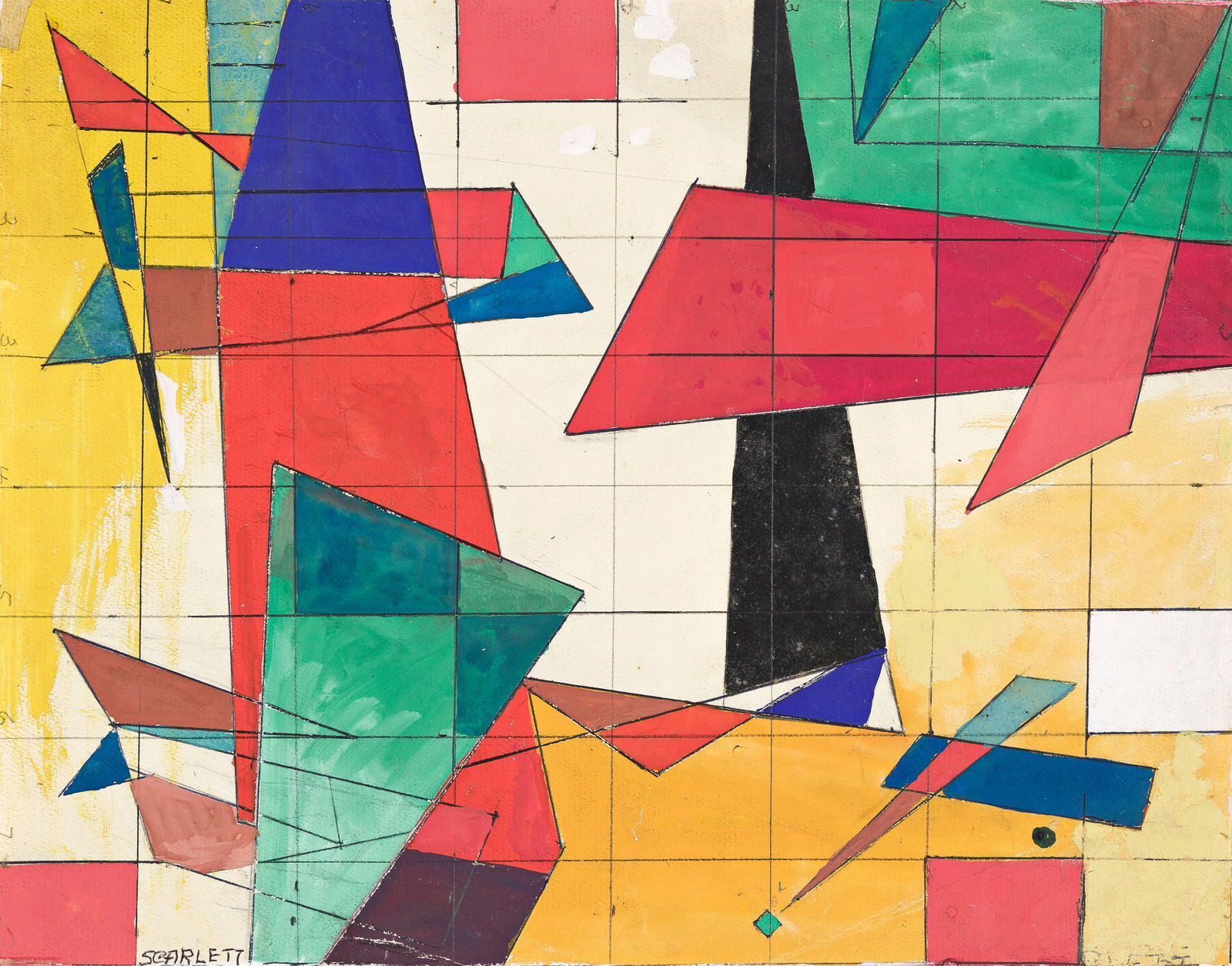 ROLPH SCARLETT (1889 - 1984, CANADIAN/AMERICAN) Untitled. (1 of 1)