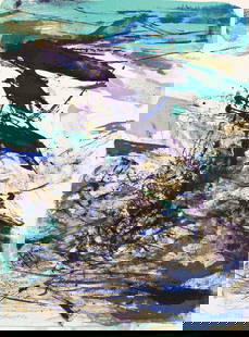 ZAO WOU-KI (1920 - 2013, CHINESE/FRENCH) Sans titre.: ZAO WOU-KI (1920 - 2013, CHINESE/FRENCH) Sans titre. Color lithograph, 1967. 310x230 mm; 12â…›x9 inches (sheet), full margins. Signed, dated and numbered 543/700 in pencil, lower left. Printed by