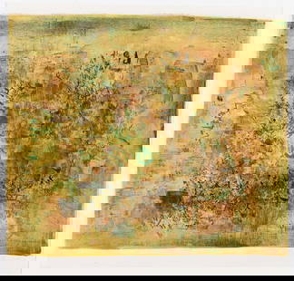 ZAO WOU-KI (1920 - 2013, CHINESE/FRENCH) Sans titre.: ZAO WOU-KI (1920 - 2013, CHINESE/FRENCH) Sans titre. Color lithograph on Rives BFK, 1956. 430x495 mm; 16⅞x19½ inches, wide margins. Signed, dated and numbered 9/150 in pencil, lower margin.