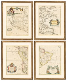 (AMERICAS.) Vincenzo Coronelli. America Settentrionale. [and] America Meridionale.