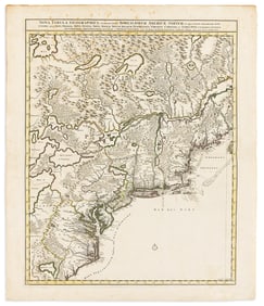 (AMERICAN NORTHEAST.) Nicolas Visscher. Nova Tabula Geographica Complectens Borealiorem Americae
