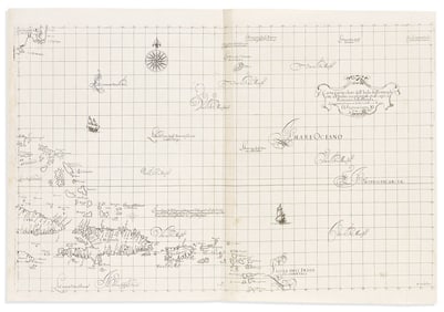 (BERMUDA.) Robert Dudley. Carta Particolare dell' Isola di Bermuda sin all' India Occidentale et al