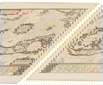 (BERMUDA.) Henricus Hondius. Mappa Aestivarum Insularum, Alias Barmudas.