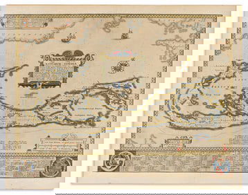 (BERMUDA.) John Speed. Mappa Aestivarum / A Mapp of the Sommer Ilands Once Called the Bermudas.