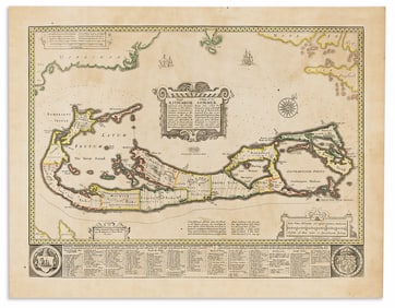 (BERMUDA.) Christopher Brown. Mappa Aestivarum / A Mapp of the Sommer Ilands Once Called the
