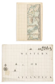 (BERMUDA.) Henry Popple. 2 engraved mapsheets to The British Empire in America.