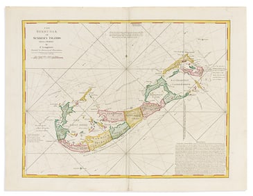 (BERMUDA.) Robert Sayer. The Bermudas, or Summer's Islands. From a Survey by C. Lempriere.