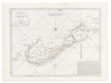 (BERMUDA.) Robert Laurie & James Whittle. The Bermudas, or Summer's Islands. From a Survey by C.