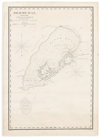 (BERMUDA.) E. & G.W. Blunt. Bermudas, Drawn from Actual Surveys, and Improved by Blunt's Coast