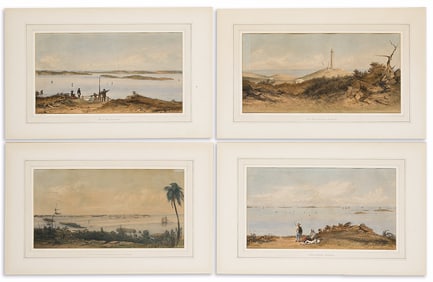 (BERMUDA.) Edmund Gilling Hallewell. [Sketches of the Bermudas].