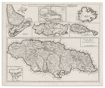 (CARIBBEAN.) Christopher Brown. A New Map of the English Empire in the Ocean of America or West