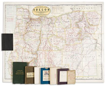 (CASE MAPS.) Group of 8 miscellaneous nineteenth-and-twentieth-century folding maps.