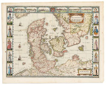 (DENMARK.) John Speed. The Kingdome of Denmarke.