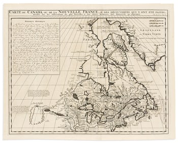 (GREAT LAKES -- CANADA.) Henri Chatelain. Carte du Canada ou de la Nouvelle France.