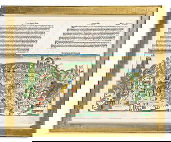 (HOLY LAND.) Hartmann Schedel. Destruccio Iherosolime.